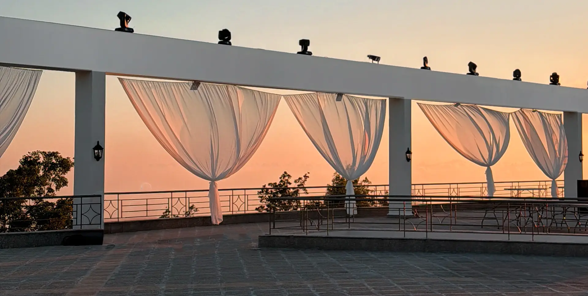 Terrace at Bzommar Palace
