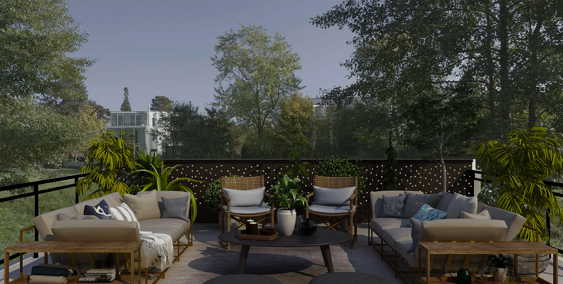 Terrace at Bzommar Palace